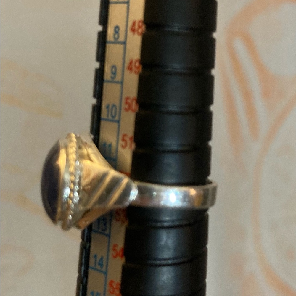 Elegant Solid Sterling Silver Blue Tanzanite Wome… - image 6